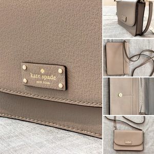 Kate Spade ♠️ small grey crossbody